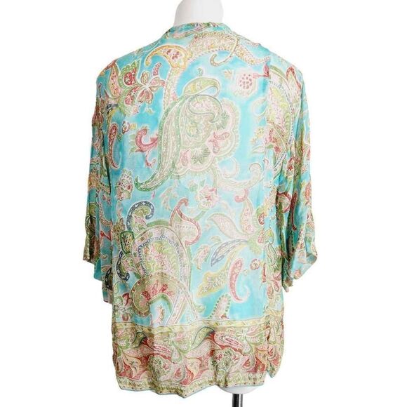 Rene Derhy floral paisley top Size small - Picture 6 of 9